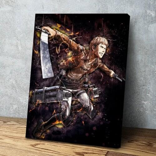 HD Printed Attack On Titan Poster Home Decorative Wall Art Bertolt Hoover Canvas Painting Bedroom Modular Anime Roles Pictures