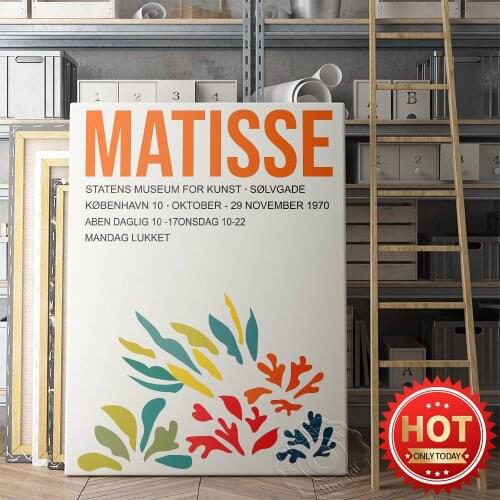 Henri Matisse Art Poster, Statens Museum for Kunst Print Art, Exhibition Print Poster, Matisse Wall Art, Museum Canvas Print