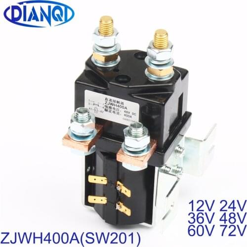 SW201 1NO+1NC 12V 24V 36V 48V 60V 72V 400A DC Contactor ZJWH400A for forklift handling drawing wehicle car PUMP MOTOR