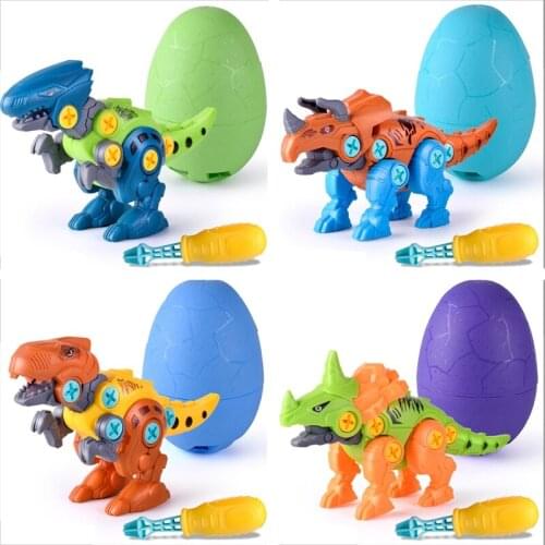 2021 Take Apart Dinosaur Toys for Kids - Building Dino Egg Play Kit with Screwdriver DIY Construction Engineering Set STEM Gifts