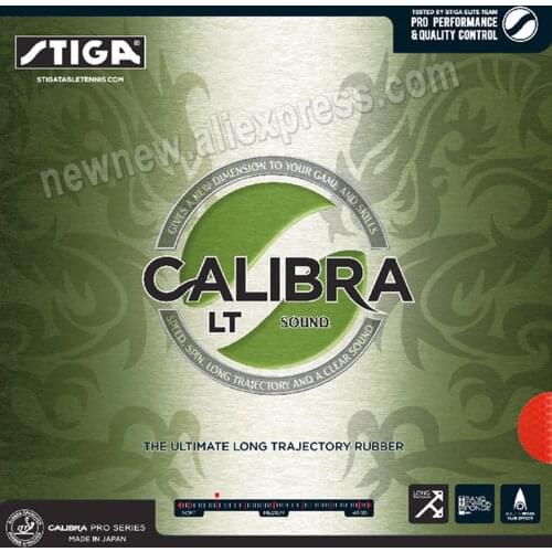 STIGA CALIBRA LT SOUND Table Tennis Rubber Non-tacky (Made in Japan) Pips-in Ping Pong With Sponge