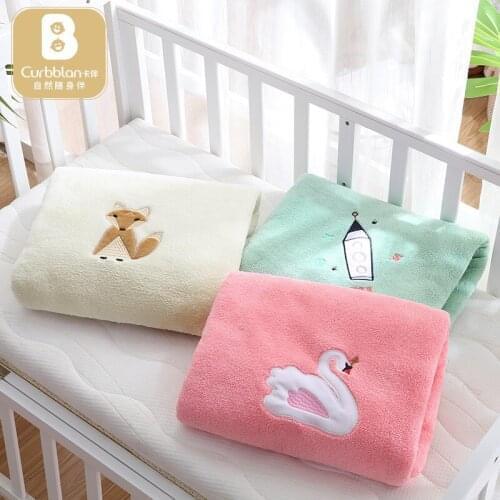 100*120cm Super Water Absorption Micro-spinning Newborn Baby Adult Cartoon 3 Color Embroidery Bath Towel Blanket