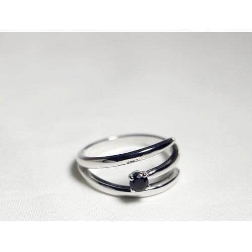 Elegant Quality Adjustable Vintage Fashion Open Zircon Ring Elegant Quality 925 Rings 925 Sterling Silver Ring for Women