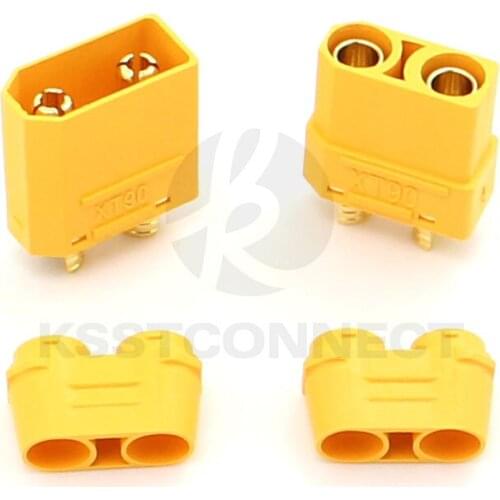 10 Pairs XT90H Male Female Bullet Connectors Plugs XT90 with cap For RC Lipo Battery