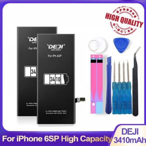 DEJI High Capacity Battery For iPhone 6SP Real 3410mAh Original Li-polymer Batteries Replacement With Sticker Repair