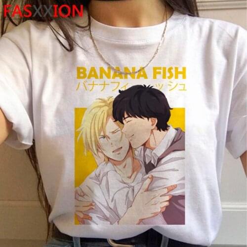 Banana Fish clothes top tees male plus size couple clothes harajuku aesthetic couple tshirt harajuku tumblr