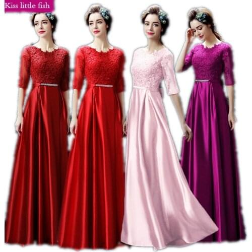 Free shipping Cheap Long lace prom dresses Prom long elegant dresses Vestido de formatura longo