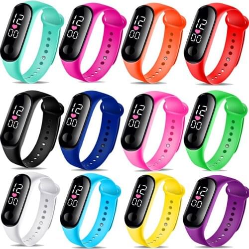 Fashion Bracelet Watch Children Watches Kids for Girls Boys Sport Electronic Wristwatch Digital Child Clock Student LED Watch