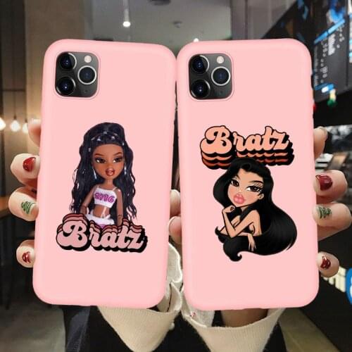 Soft Silicone Phone Case For Coque iPhone 12 Cover For Fundas iPhone 11 Pro Max X XR XS Max 8 8Plus 7 7plus Cute Doll Bratz Case