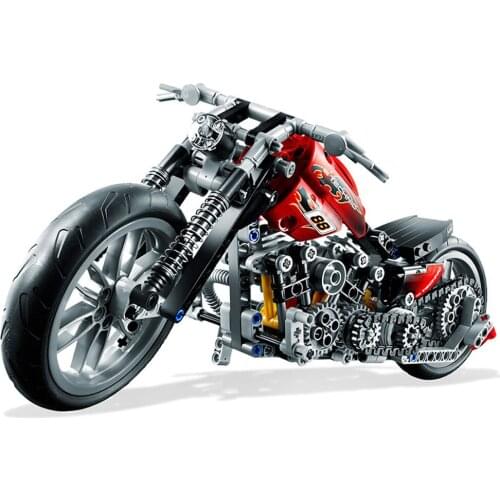Decool 3353 3354 Harley Vehicle Motor Bike Building Bricks 8051 Toys For Children