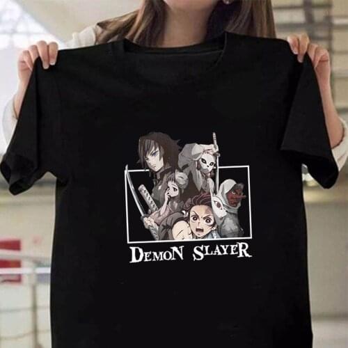 Demon Slayer T-shirt Fashion Hot Anime Short Sleeve Man and Woman