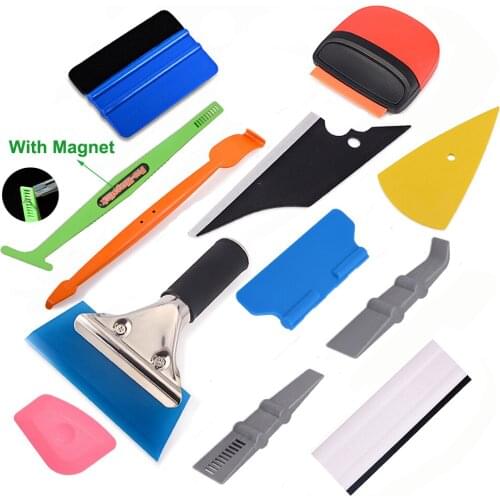 FOSHIO Vinyl Car Wrap Tools Kit Window Tint Foil Film Carbon Fiber Magnetic Stick Squeegee Scraper Wrapping Auto Styling Tools