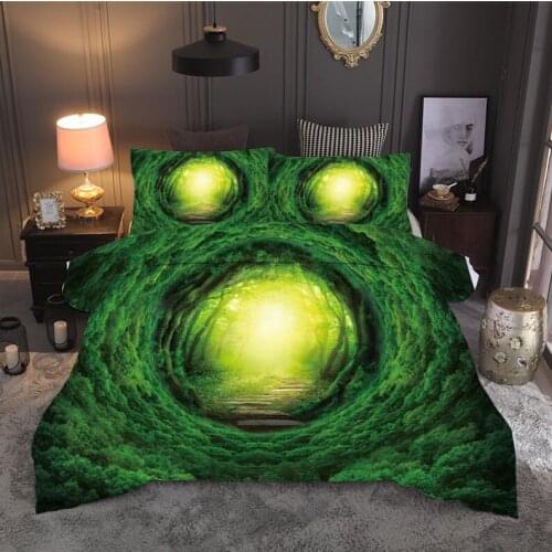 Duvet Cover 3D Beach ocean scenery starry sky flame Bedding Sets King Queen full Twin Size 2/3pcs PillowCase