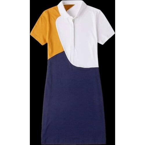 Crocodile Polo Dress Shirt Women 2020 Luxury Brand Casual Dresses T Shirt Femal Summer Turn Down Collar Short Sleeve Ladies