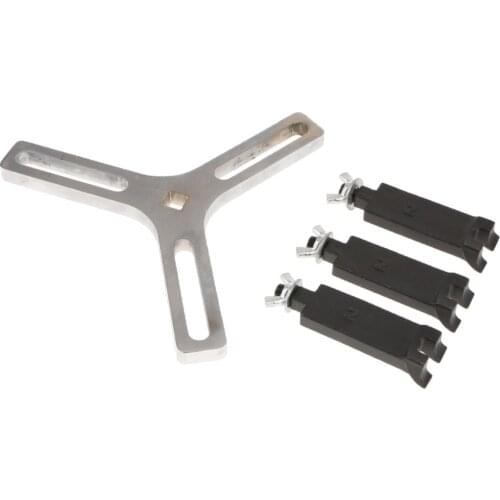 Car Fuel Pump Lid Tank Cover Remove Spanner Adjustable 3 Legs Wrench Tool