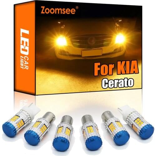 Zoomsee Canbus For KIA Cerato 2009-2017 No Hyper Flash Error Vehicle LED Front Rear Turn Signal Light Indicator Bulb PY21W W21W