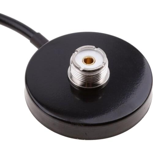 Vehicle Mobile Radio 9cm Antenna Magnetic Base Mount 10ft Cable VHF/UHF Dual Band