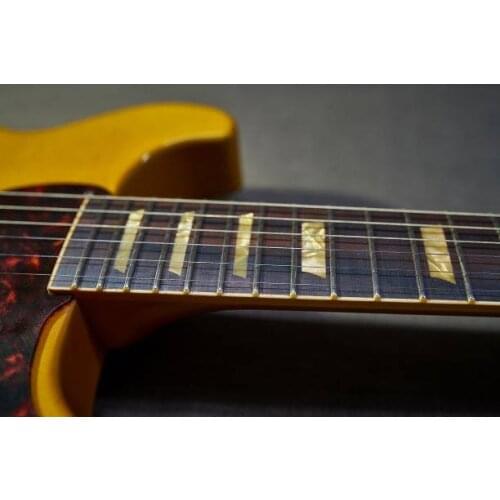 Customized electric guitar neck.one piece mahogany with rosewood fingerboard.fret nibs with real pearl inlay.bone nut own logo