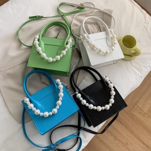 2021 New arrivals ladies luxury cute handbags girls fashion pearl hand bags for women purses