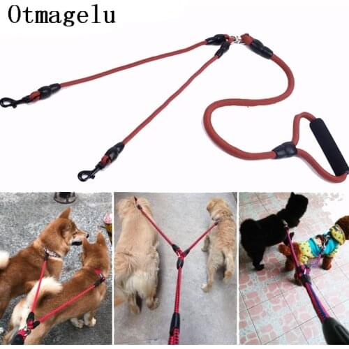 Dog Double Leash Necktie Collar Dogs Accessory Seat Belt For Puppy Harness Cat Training Tool Pet Shop Accessories Dog Supplies