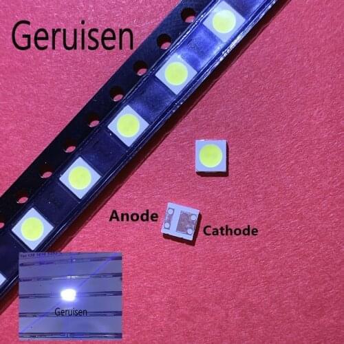 200PCS Diodes TV Backlight 1W 3V 3535 SMD LED Televisao Cold White 100lm 3537 Cool White Backlit LCD Backlight for TV Repair