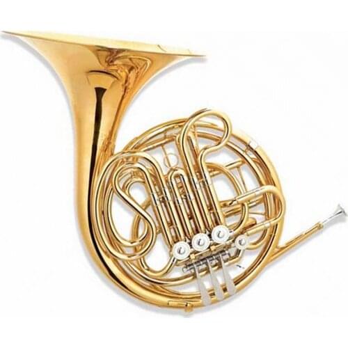 Popular grade Nickel plated 4-key Double French Horn