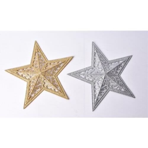 Christmas decorations, scene layout, gifts, ornaments, pendants, pendants, five-pointed star, glitter 26CM