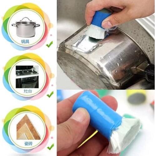 Magic Kitchen Cleaning Brush Metal rust removal Cleaning Brush Descaling Knife Pan Pot Cleaner Strong Decontamination Brushes