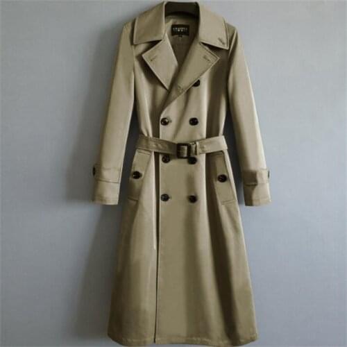 Khaki black mens trench coats chaquetas hombre man long coat spring autumn men clothes slim overcoat куртка мужская весна