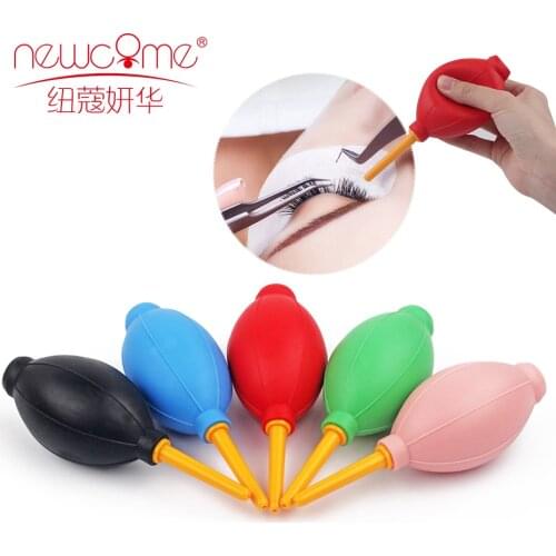 NEWCOME Rubber Air Blower for Individual Eyelash Extensions Pump Dust Cleaner for Eyelash Extension Tool Beauty Makeup 5 colors