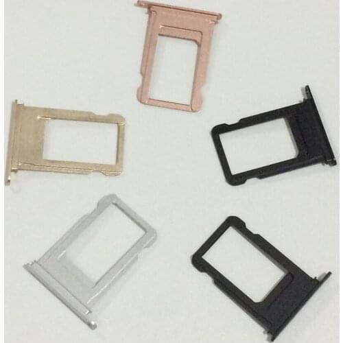 100pcs/Lot 5 Colors For IPhone 7 Nano Sim Card Tray Slot Holder Replacement Parts Mobile Phone Accessories