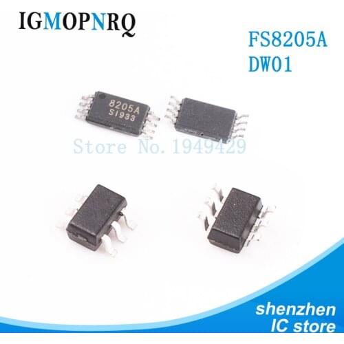 200PCS DW01 (SOT23-6) + FS8205A (TSSOP8) 100PCS+100PCS lithium battery protection chip 100% new