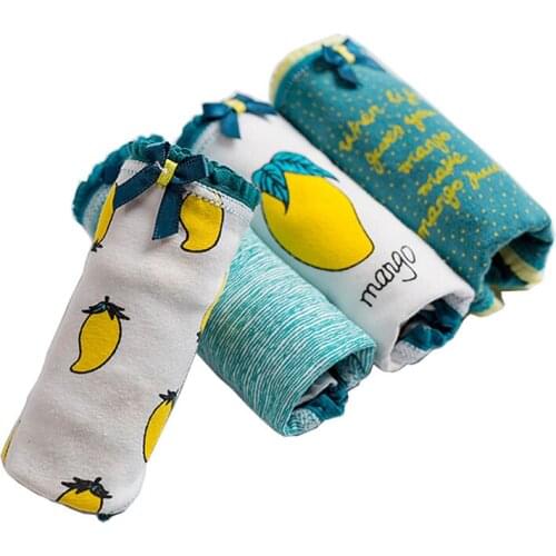 3pcs/lot Panties Underwear Women Sexy Lingeries Cotton Print Briefs Underpant Calcinhas Girls Panty Seamless Panties Cute