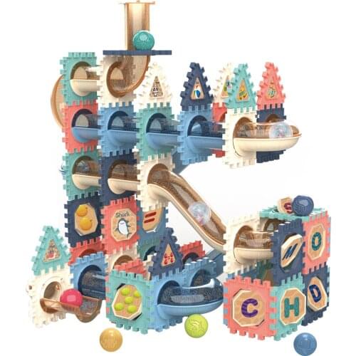 3D Ball Maze Building Kit Building Block Track Educational Toy