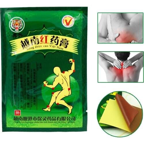 8 Pcs Vietnam Red Tiger Balm Back Body Relaxation Herbal Plaster Pain Relief Patch Medical Plaster Ointment Joints