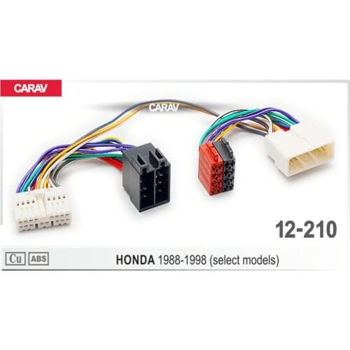 CARAV 12-210 Adapter cable ISO T-Cable for HONDA 1988-1998 (select models) Parrot THB SOT T-Harness Adaptor ISO Wiring Lead