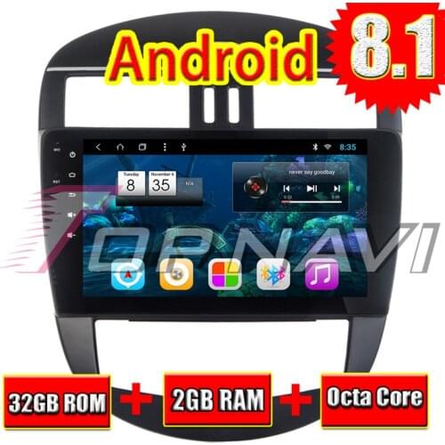 Auto GPS Navigation for Nissan Tiida H 2011 2012 2013 2014 2015 Android 8.1 10.1'' Topnavi No DVD Big Screen Car Magnitol Radio