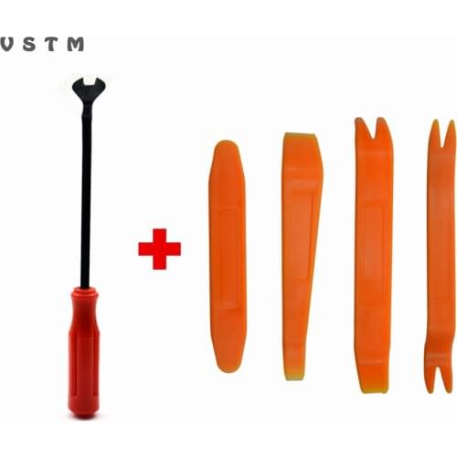 Car radio door clip panel trim dash audio removal installer plastic automatic removal tool kit pry kit retrofit kit