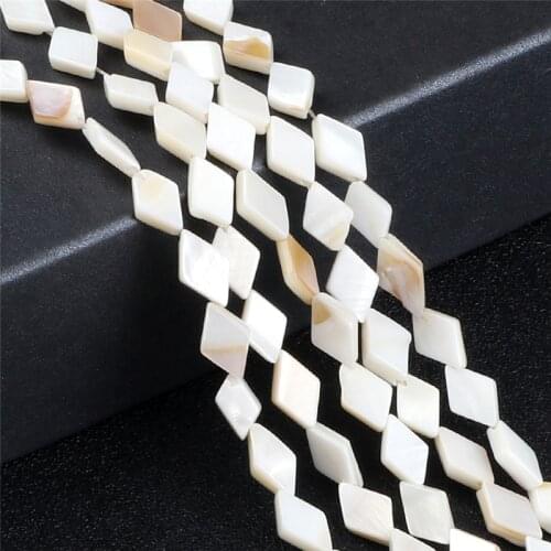 Natural Freshwater Shell Cube Quadrilateral Handmade Gift DIY Jewelry Mother Of Pearl Loose Beads For Making Bracelets Necklace