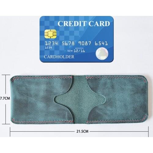 Handmade Genuine Leather Credit Card Holder Porte Carte Minimalist Wallet for Credit Cards Cardholder Drivers License Wallet