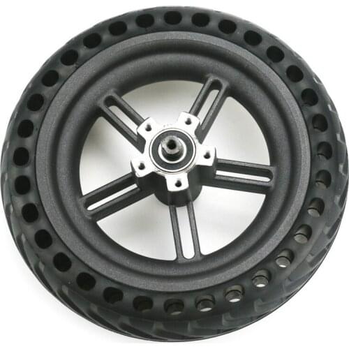Electric Scooter M365 Wheel Hub Tire Integrated 5 Hole Original Wheel Hub With Honeycomb Solid Tire Scooter Parts Drop Shipping