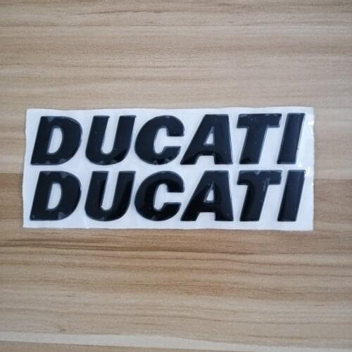 Emblems Stickers Decals 3D Black Reflective Motorcycle Logos for Ducati 1200 959A 848 EVO ABS 796 821 895