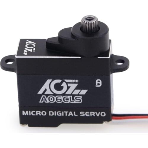 AGFRC A06CLS 7g Light Weight Coreless Motor 2.2KG 0.066Sec High Torque Programmable Micro Servo for 1/18 1/24 Mini RC Racing Car
