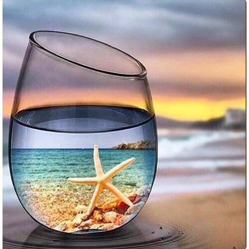 Lady Luck Store Landscape Picture Round Rhinestone 5d Diamond Painting Kit Diamond Embroidery Complete Mosaic Design Crafts