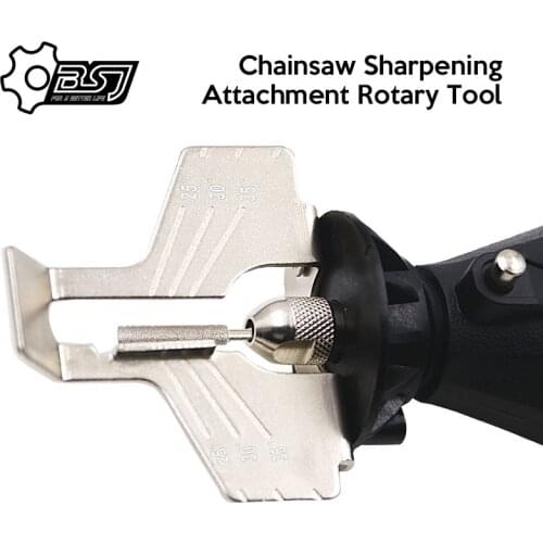 Chainsaw Sharpening Attachment Rotary Tool chain saw sharpener Attachment Chainsaw Sharpener Guide Drill Adapter Head Ruler