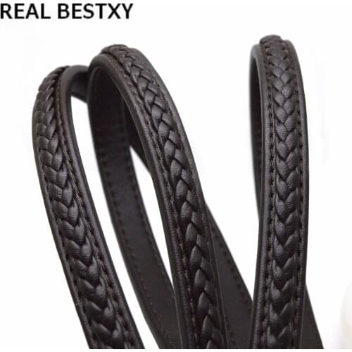 REAL BESTXY flat leather cord flat braided string for bracelets braided flat leather strips for bracelets making bracelet cord
