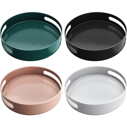 Non-Slip Carbon Steel Rotation Pantry Spice Jar Kitchen Storage Tray Bathroom Pantry Vanity Cosmetic Organizer Holder Rack