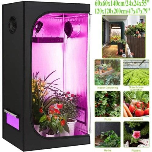Planting Growing Tent Hydroponic Indoor Bud Green Room Plant Gardening Growth Canopy Hydro Box Mylar Silver 600D Oxford D30