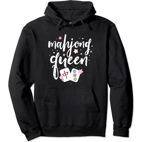 Mahjong Gift for Women Mahjong Queen Pullover Hoodie