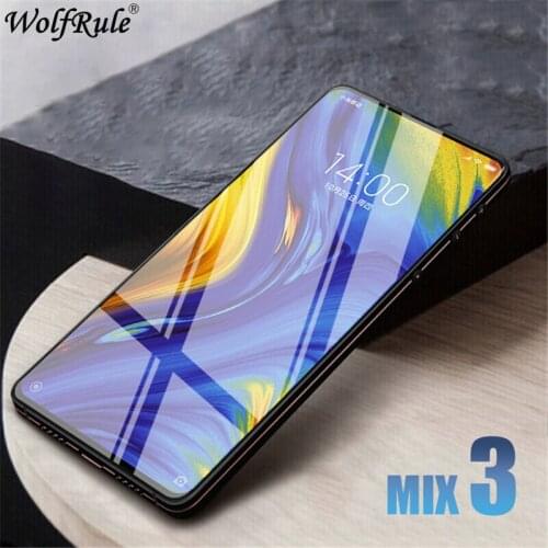 Full Glass For Xiaomi Mi Mix 3 Tempered Glass Xiaomi Mi Mix 3 Screen Protector 9H Full Glue Glass For Xiaomi Mi Mix 3 Mix3 6.39"